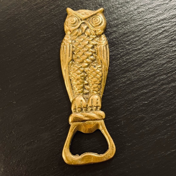 Vintage Brass Owl Bottle Opener - Picture 9 of 9